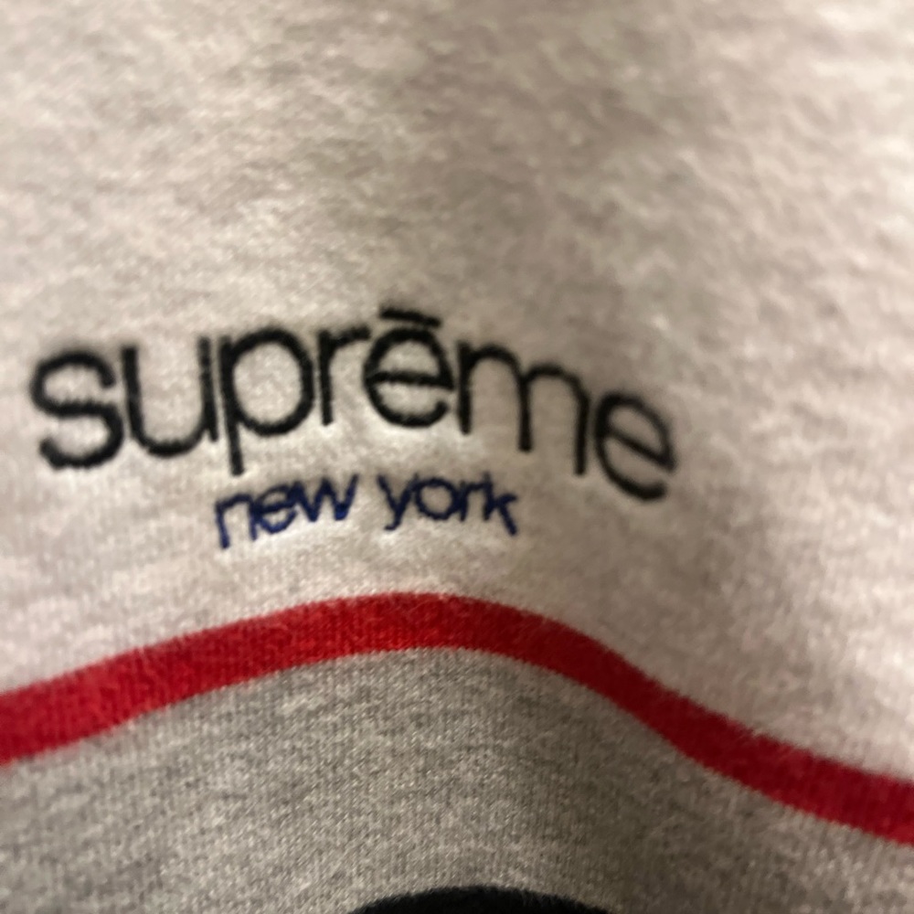 Striped Supreme hoodie